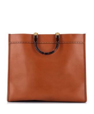 Large Sunshine Shopper Tote Leather