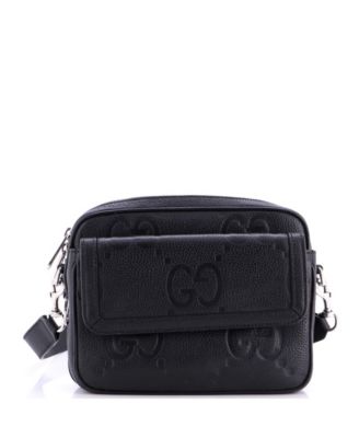 Small Front Pocket Crossbody Messenger Jumbo GG Embossed Leather