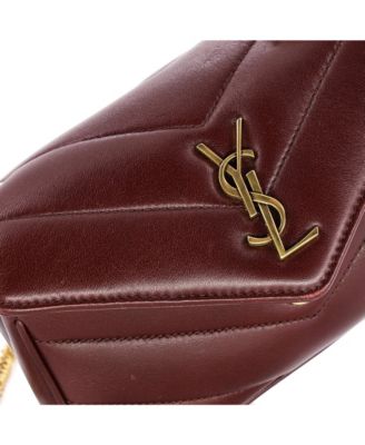 Mini Loulou NM Shoulder Bag Matelasse Chevron Leather