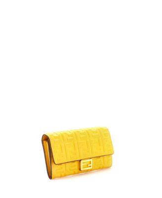Baguette Continental Wallet Zucca Embossed Leather