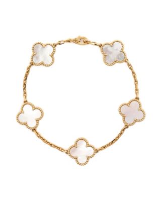 Pre-Owned Van Cleef Arpels Vintage Alhambra 5 Motifs Bracelet - 18k yellow gold 6246$