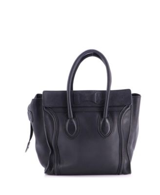 Micro Luggage Bag Smooth Leather