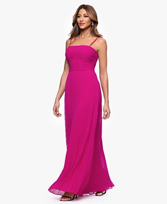 formal brown dresses Cowl-V-Neck Long Faux-Wrap Prom Dress