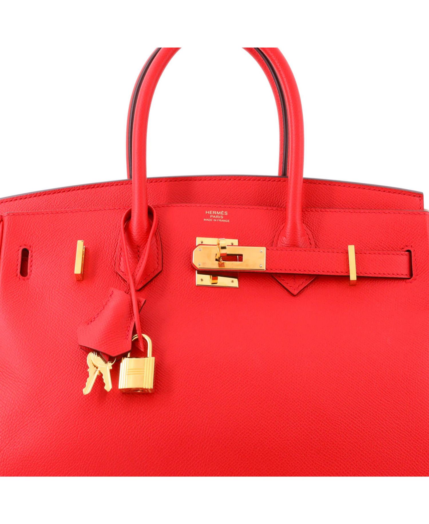 Birkin 30 Handbag Pink Epsom with Gold Hardware