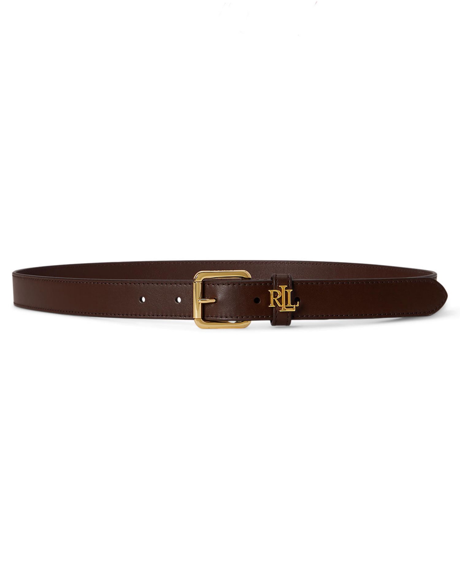 Women's Logo-Keeper Leather Skinny Belt
