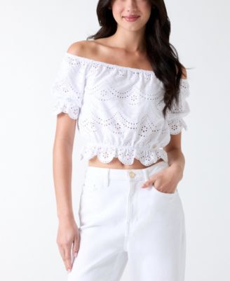 Women's Off-The-Shoulder Dana Eyelets Top