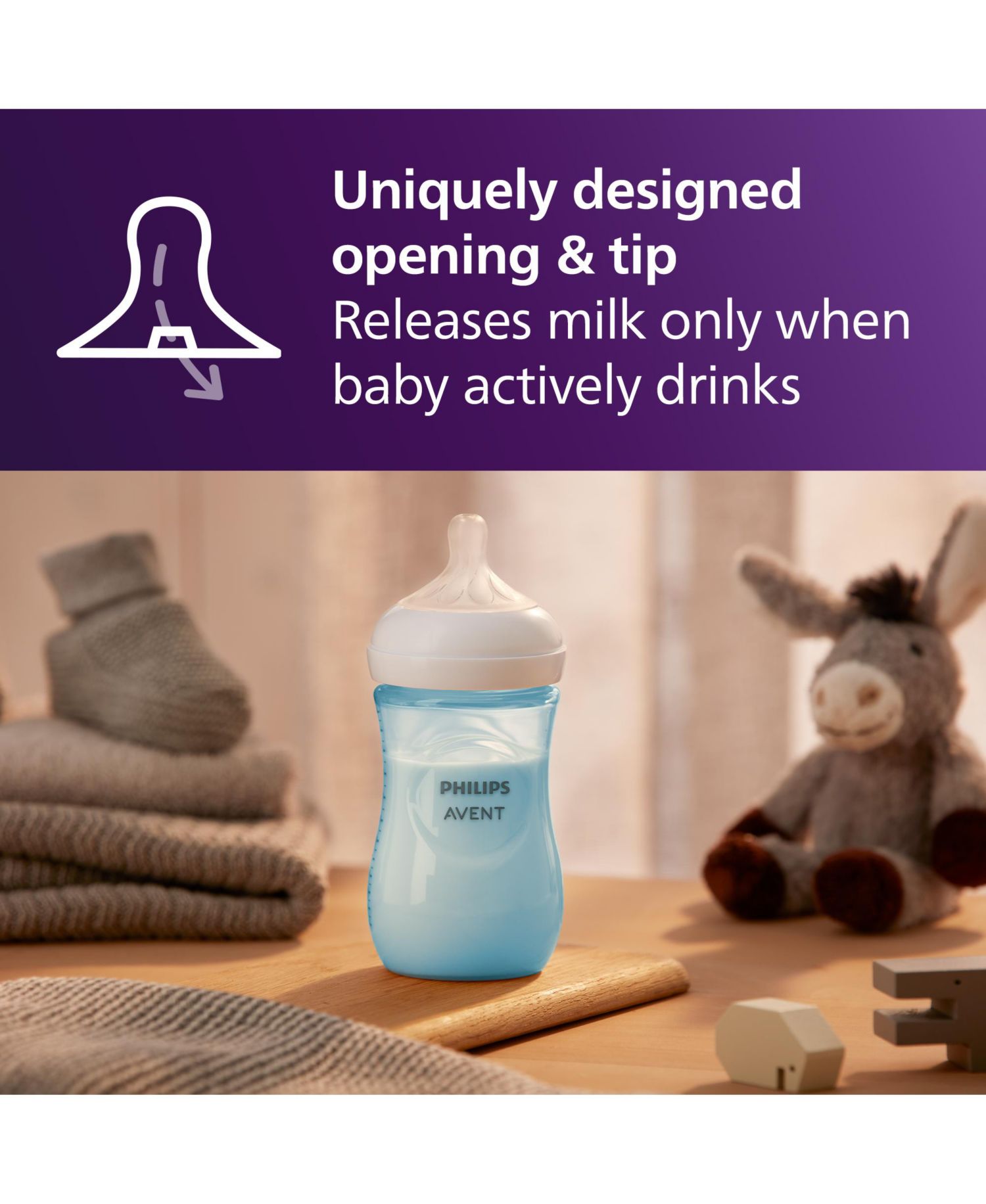 Baby Philips Natural Baby Bottles 3 Piece , 9oz