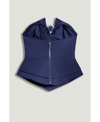 Women's Strapless Sculpted Bustier Top