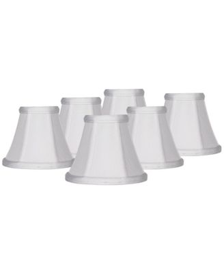 Imperial Set of 6 Empire Chandelier Lamp Shades with Candelabra Clip-On Fitting