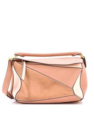 Small Puzzle Bag Leather and Suede