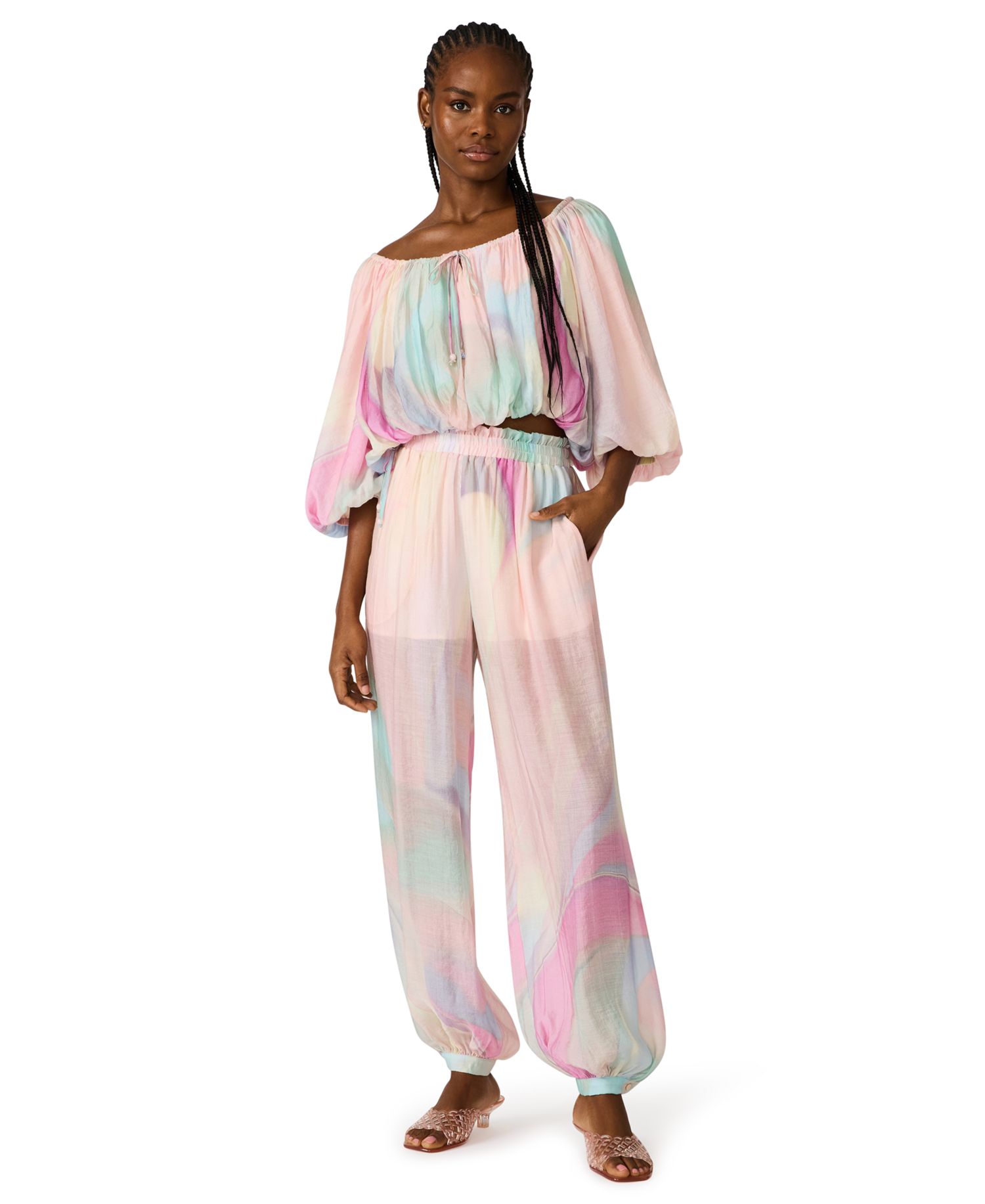 Women's Mid-Rise Balloon Pants