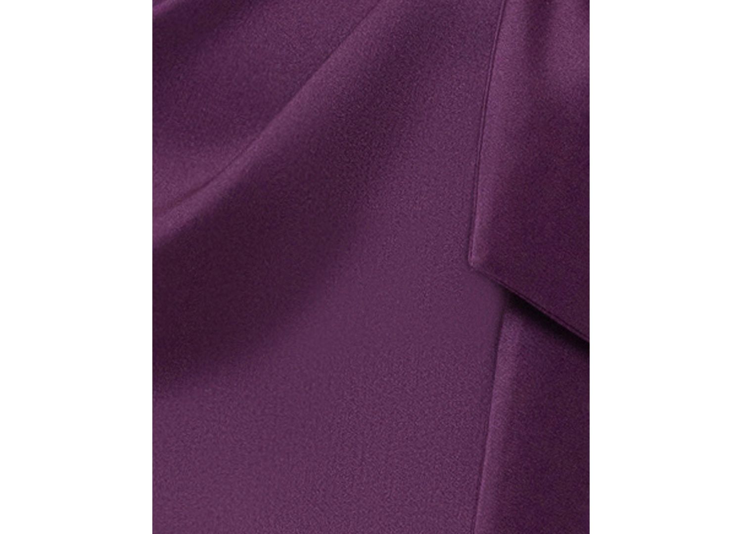Petite Short-Sleeve Asymmetrical neck Gown