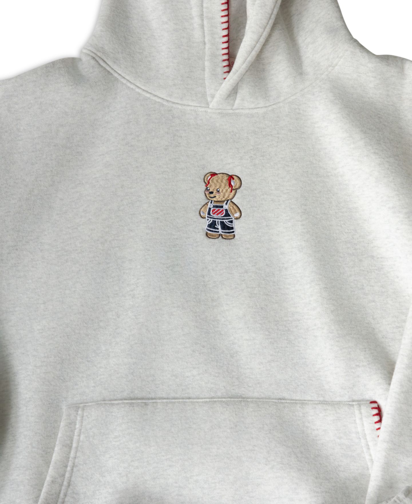 Женское худи The Happy Camp3r All American Long-Sleeve Hooded, цвет: Меланжевый серый — фото 3