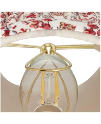 Nelle 3 1/2" Top x 6" Bottom x 5" High x 5" Slant Print Lamp Shade Replacement Set of 4 Floral Clip On Candelabra