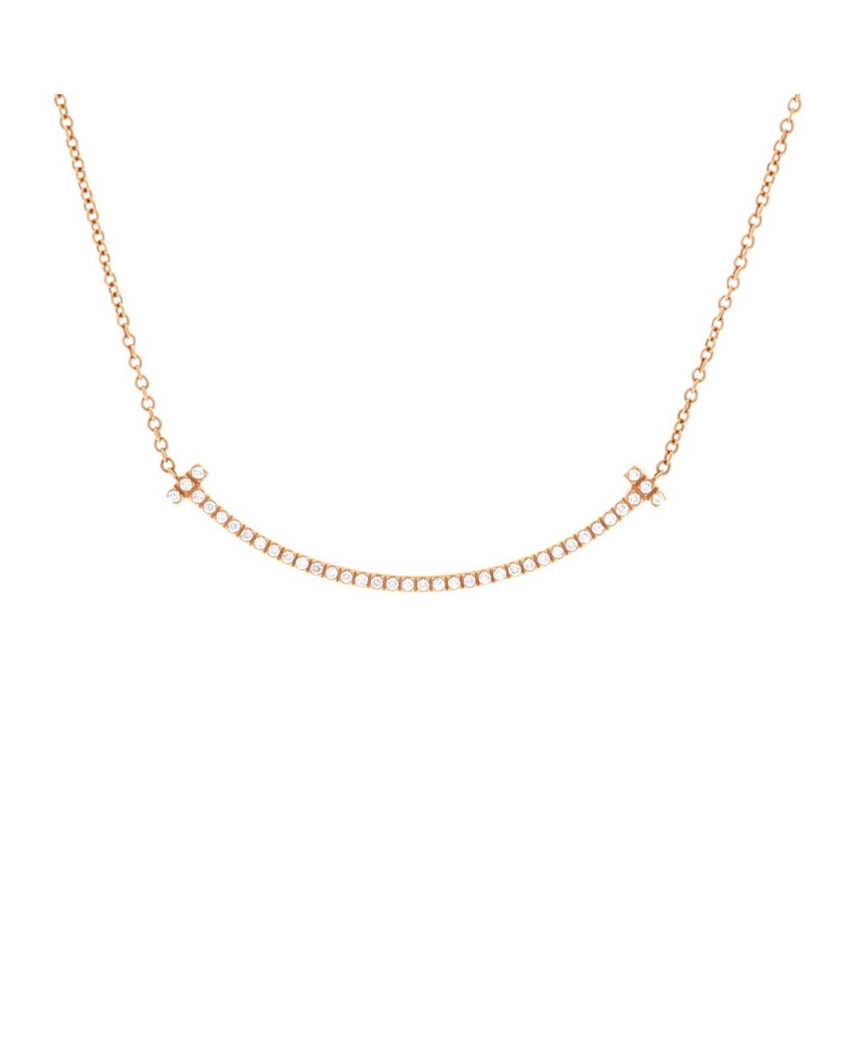Pre-Owned Tiffany & Co T Smile Pendant Necklace