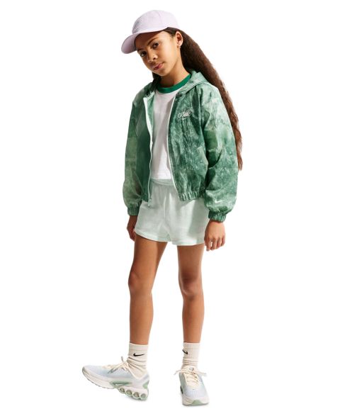 Куртка Nike Sportswear Club Woven Track Jacket для девочек, цвет: Зелёный