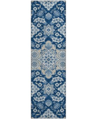 Mayfield Machine Washable AMF1853 2'3" x 7'6" Runner Area Rug