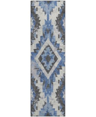 Mayfield Machine Washable AMF1878 2'3" x 7'6" Runner Area Rug