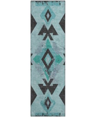 Mayfield Machine Washable AMF1882 2'3" x 7'6" Runner Area Rug
