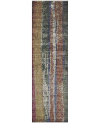 Mayfield Machine Washable AMF1910 2'3" x 7'6" Runner Area Rug
