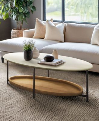 Beaumont 2 Tier Oval Coffee Table