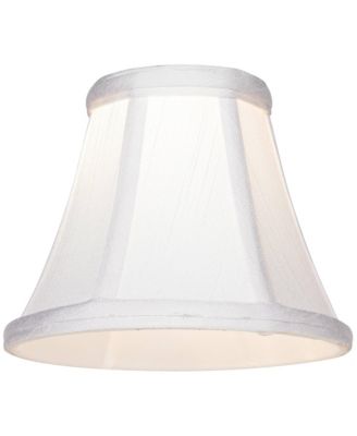 Imperial Shade Set of 4 Empire Chandelier Lamp Shades White Small 3" Top x 6" Bottom x 5" High Candelabra Clip-On Fitting