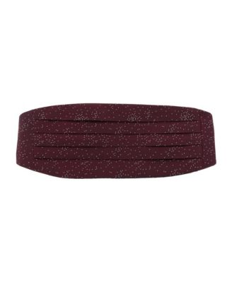 Men's Mystere Metallic Star Light Cummerbund and Bow Tie Bundle