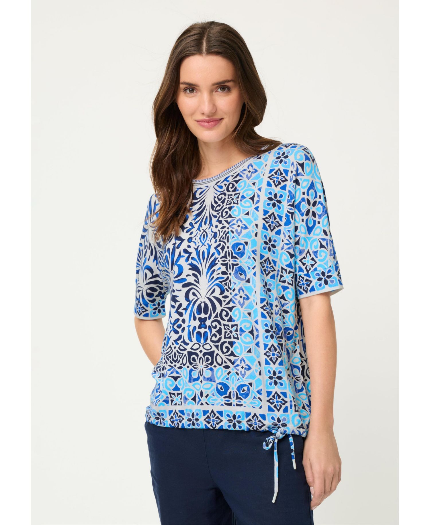 Women's Panneaux Tile Print T-Shirt