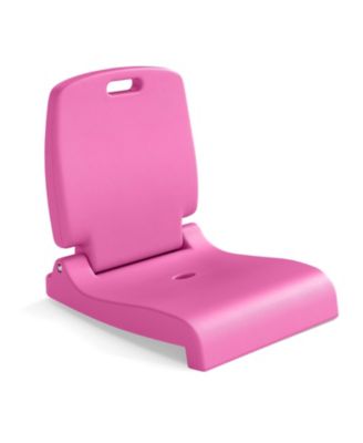 Foldable Pool Chair with Built-in Handle and Backrest Support