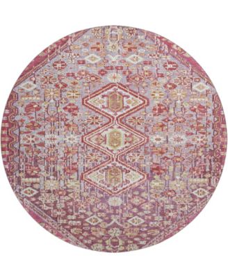 Mayfield Machine Washable AMF1834 8' x 8' Round Area Rug