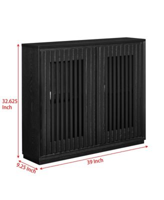 Modern Sideboard Cabinet with 2 Outlet Holes, Buffet Cabinet with Storage, Storage Cabinet