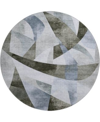 Mayfield Machine Washable AMF1836 8' x 8' Round Area Rug