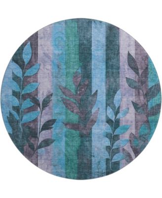 Mayfield Machine Washable AMF1871 8' x 8' Round Area Rug