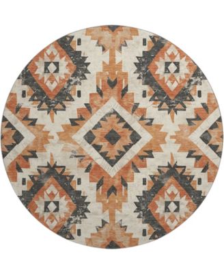 Mayfield Machine Washable AMF1878 8' x 8' Round Area Rug