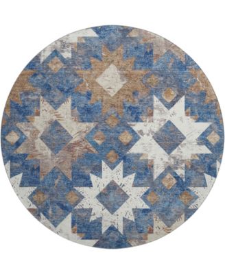 Mayfield Machine Washable AMF1879 8' x 8' Round Area Rug