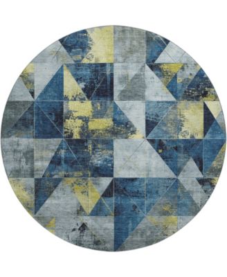 Mayfield Machine Washable AMF1888 8' x 8' Round Area Rug
