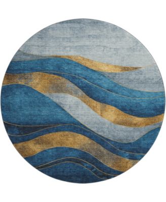 Mayfield Machine Washable AMF1892 8' x 8' Round Area Rug