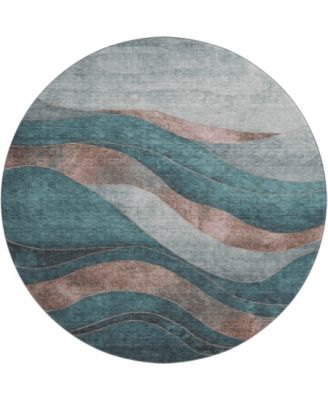 Mayfield Machine Washable AMF1892 8' x 8' Round Area Rug