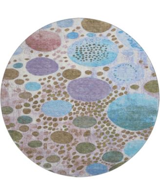 Mayfield Machine Washable AMF1895 8' x 8' Round Area Rug