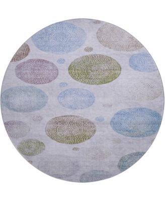Mayfield Machine Washable AMF1897 8' x 8' Round Area Rug