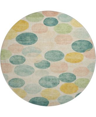 Mayfield Machine Washable AMF1898 8' x 8' Round Area Rug