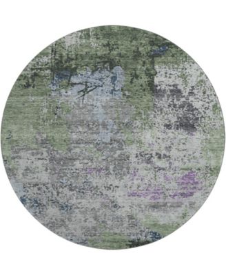 Mayfield Machine Washable AMF1911 8' x 8' Round Area Rug