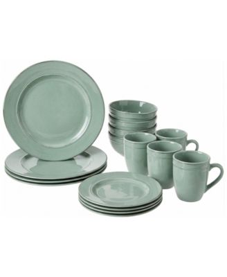 Olivia Seafoam 16-Piece Dinnerware Set