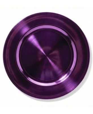 Metallic Round Charger Plate 12 Piece Dinnerware Set, Service for 12