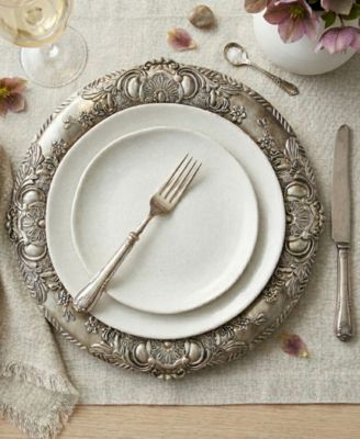 Keaton Serveware Embossed Charger Plates Set of 4