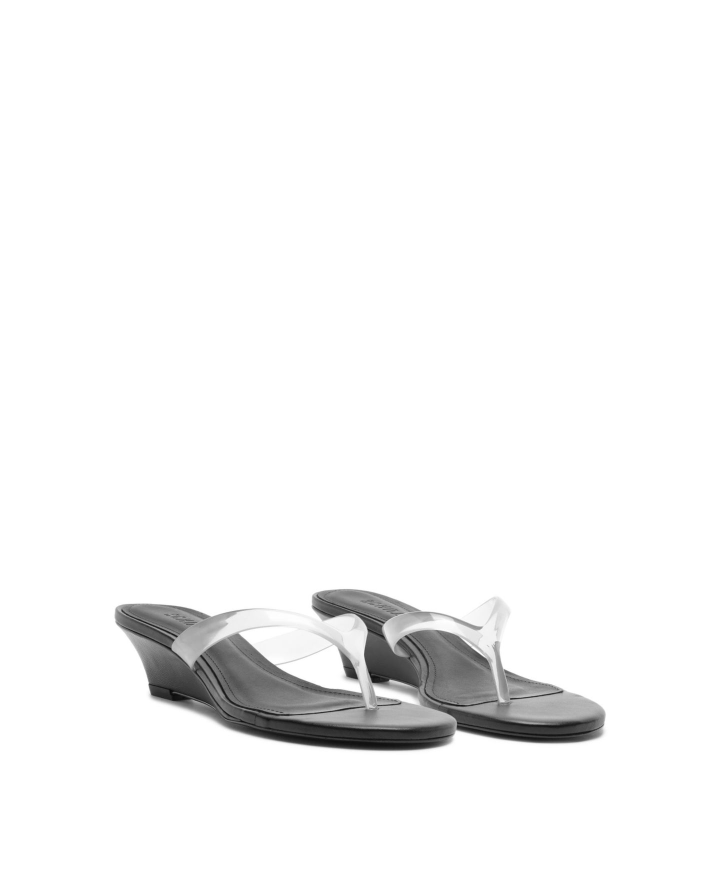 Женские сандалии Schutz Roslyn Slip-On Wedge, цвет: Чёрный — фото 11