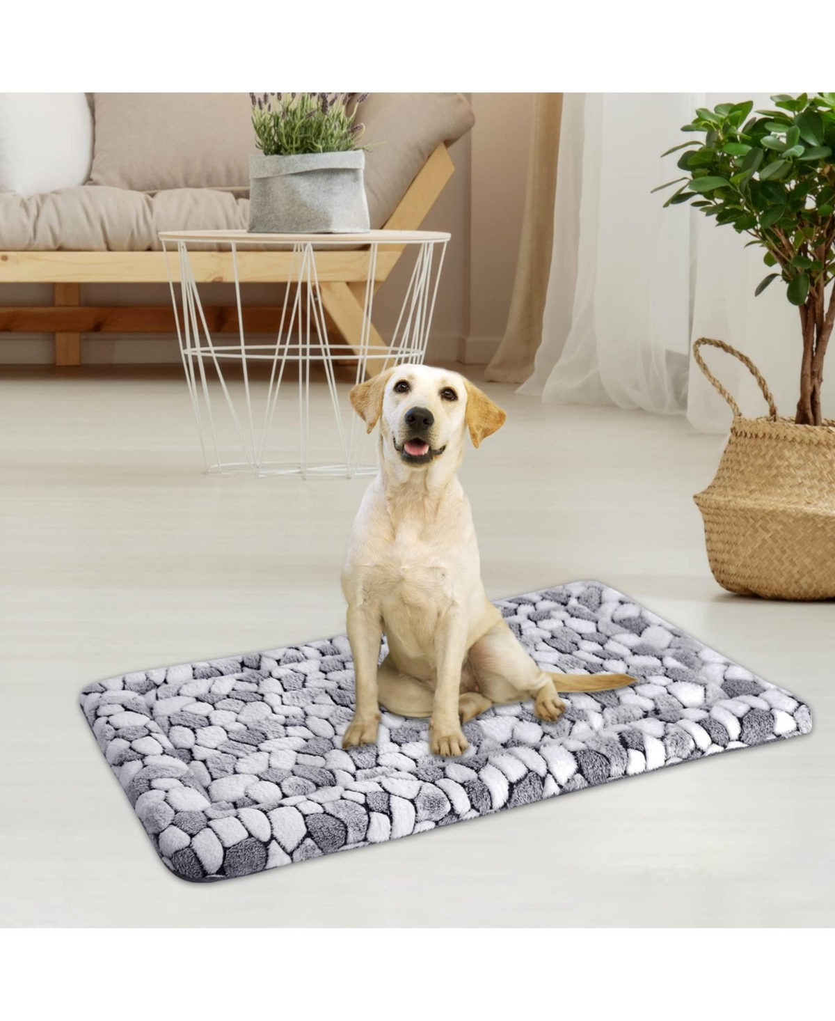 Aronkl Reversible Dog Crate Pad Bed Mat Cool Warm Sleeping For Dogs Cats Machine Washable Multi Use Pet Beds