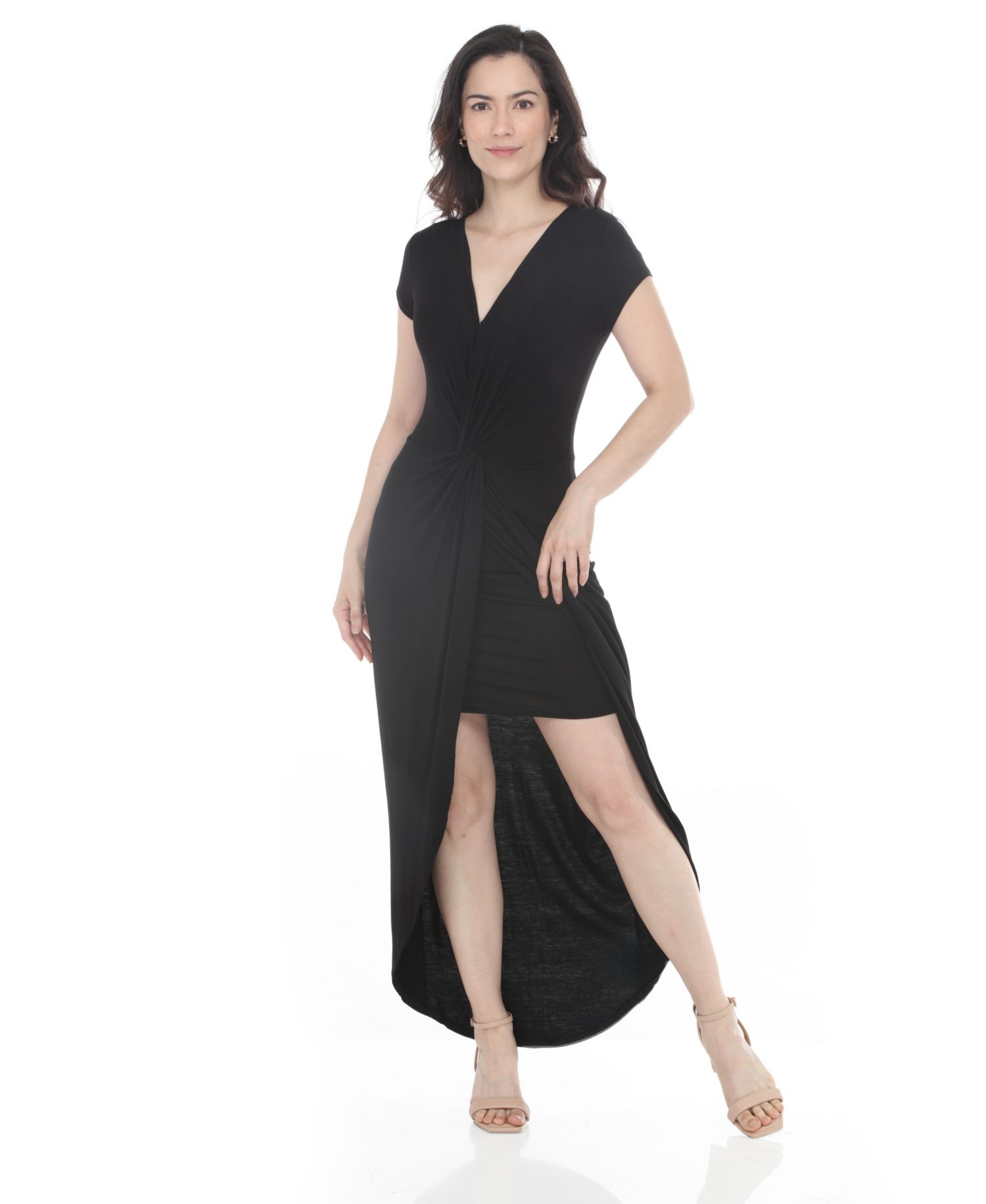 Women's Halter Neck Swing Midi Dress