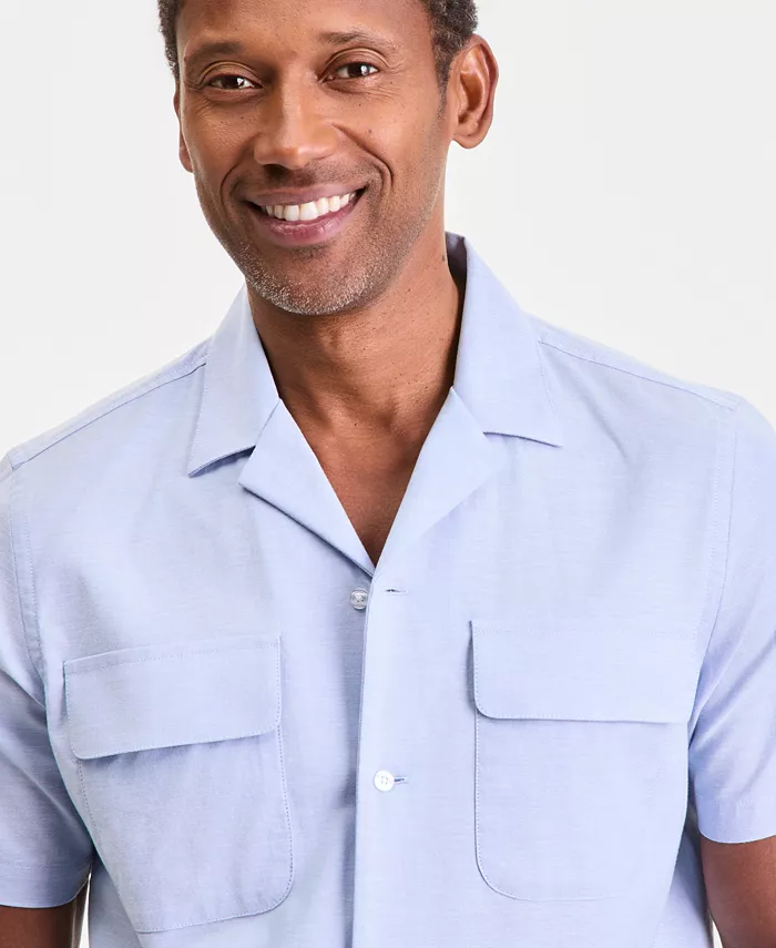 Men's Double Pocket Oxford Short-Sleeve Shirt - thumbnail 7