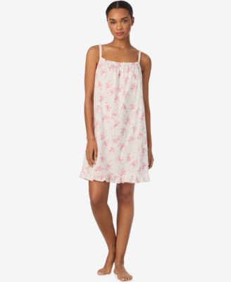 Women's Double Strap Smocked Neck Gown